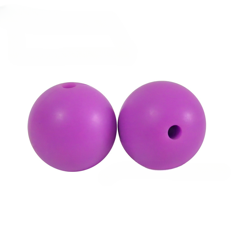 Wholesale 50PCS 15mm Candy Color Accessories Silicone Round Beads